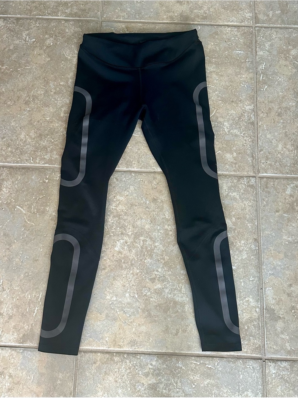 Nike Black Leggings with Reflective Grey Accents